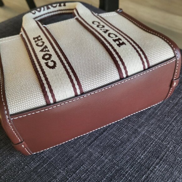 Smith Mini Tote in Canvas Leather Mix - Picture 4 of 8